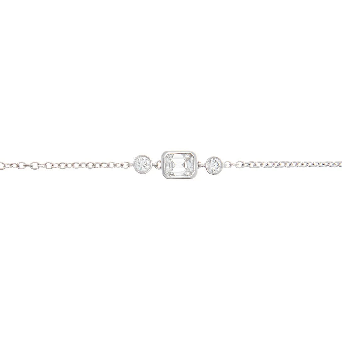 14k Diamond Bolo Bracelet