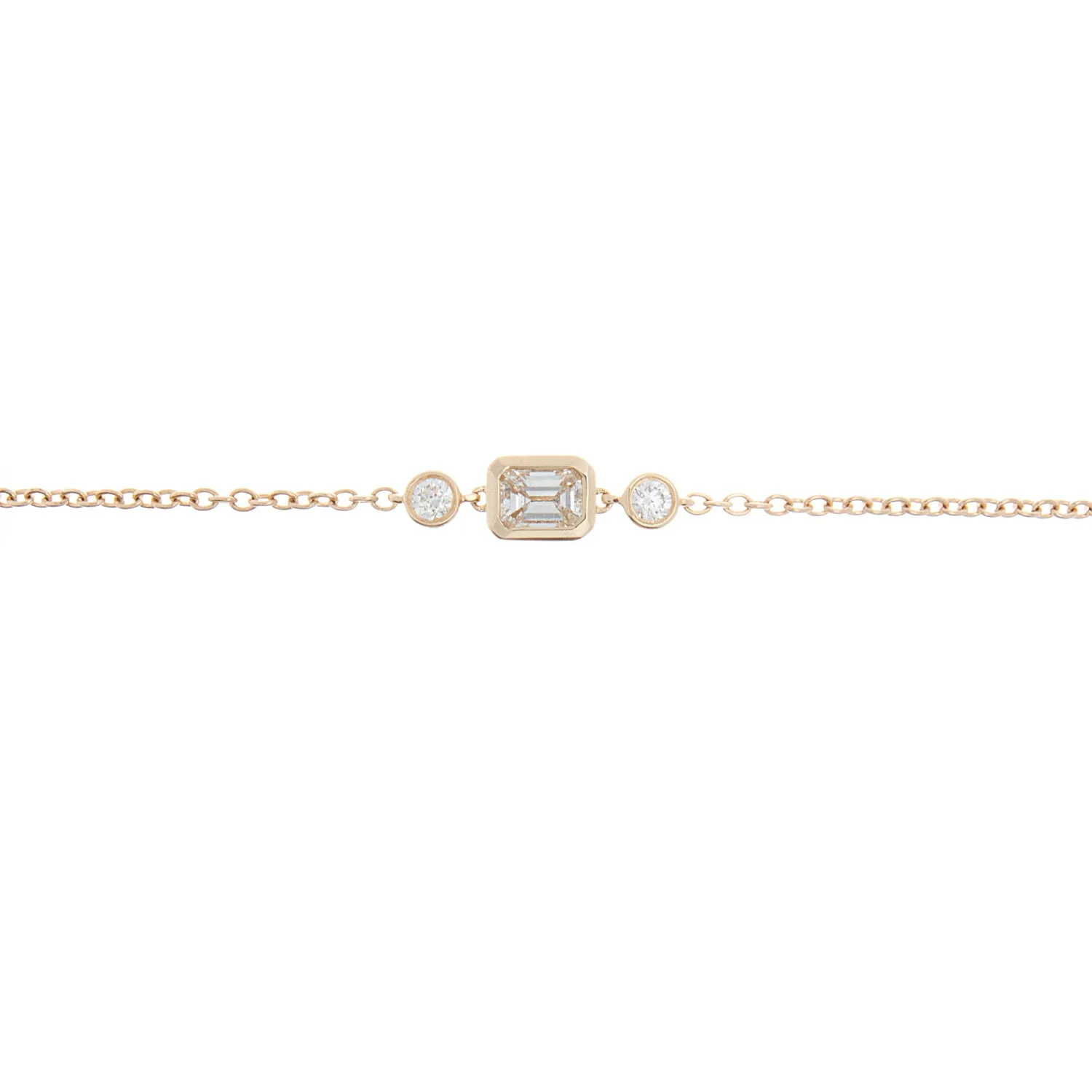 14k Diamond Bolo Bracelet