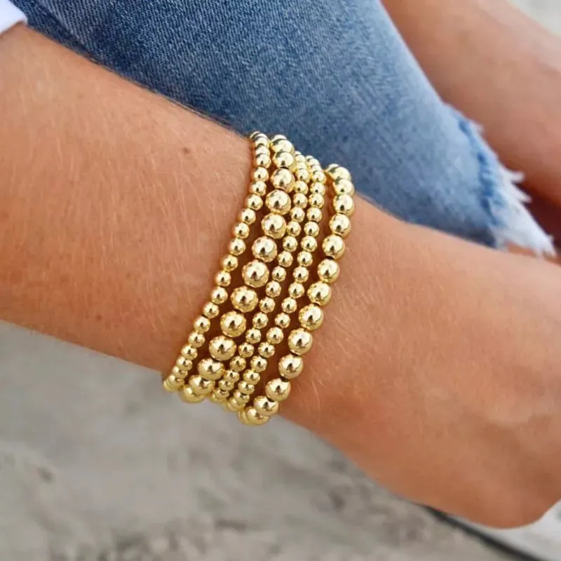 14k Gold Filled Beaded Bracelets