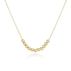 16" Necklace Gold - Classic Beaded Bliss