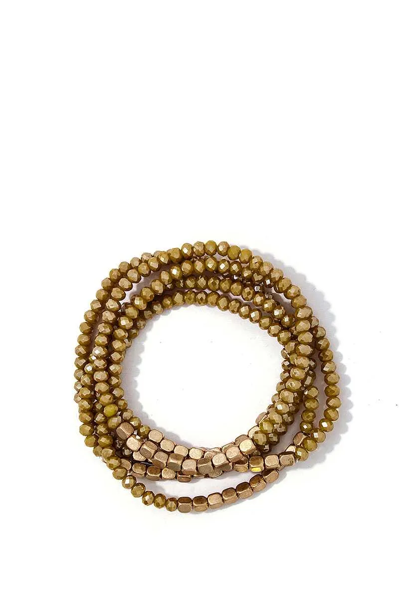 5 Multi Beaded Trendy Bracelets