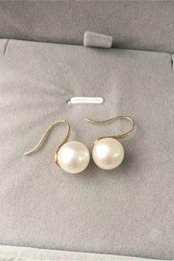 AAAA 10-11mm High Heel Pearl Girl White The Earrings P3