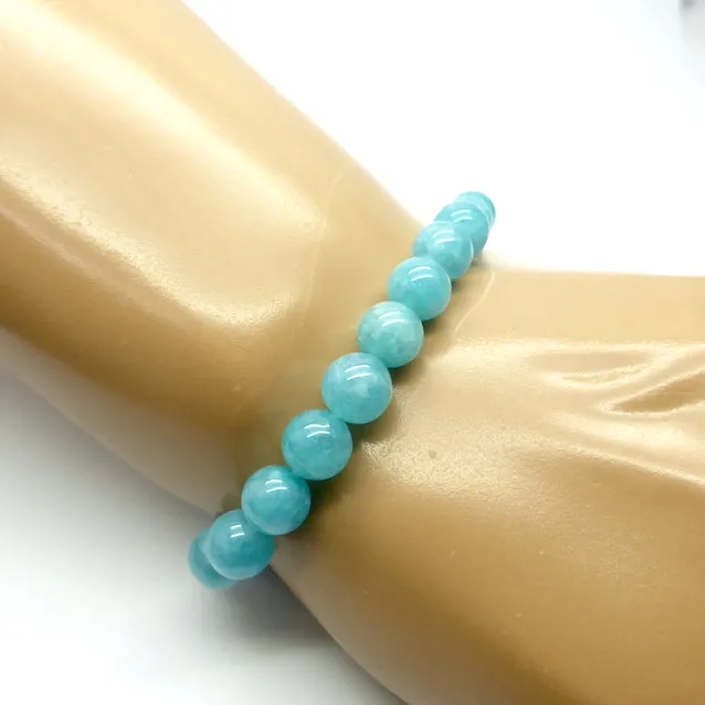 Blue Quartz Stretch Bracelet