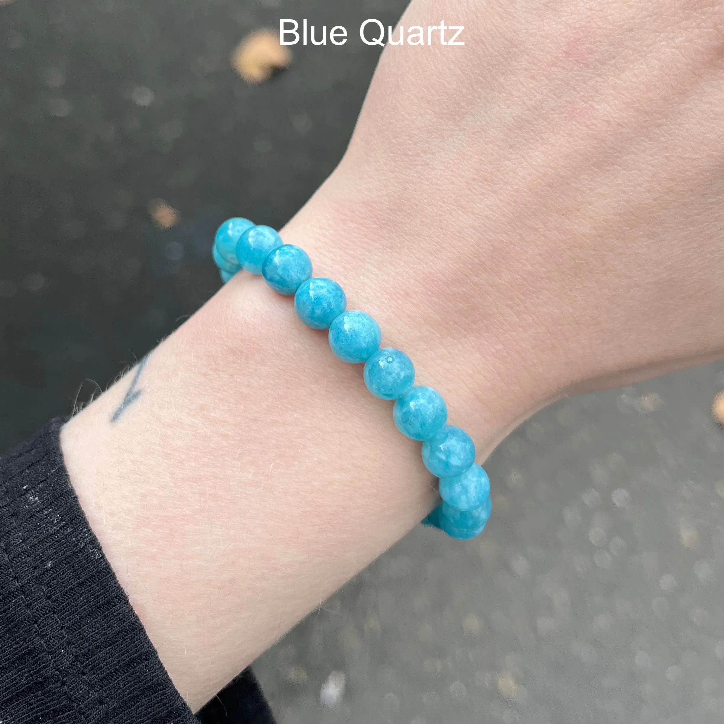 Blue Quartz Stretch Bracelet