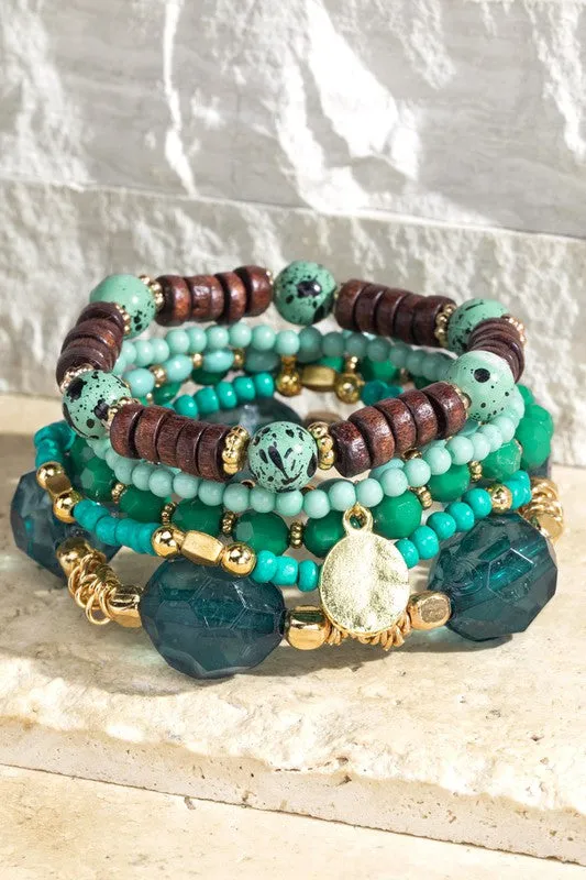 Boho Multi Layered Beaded Bracelet