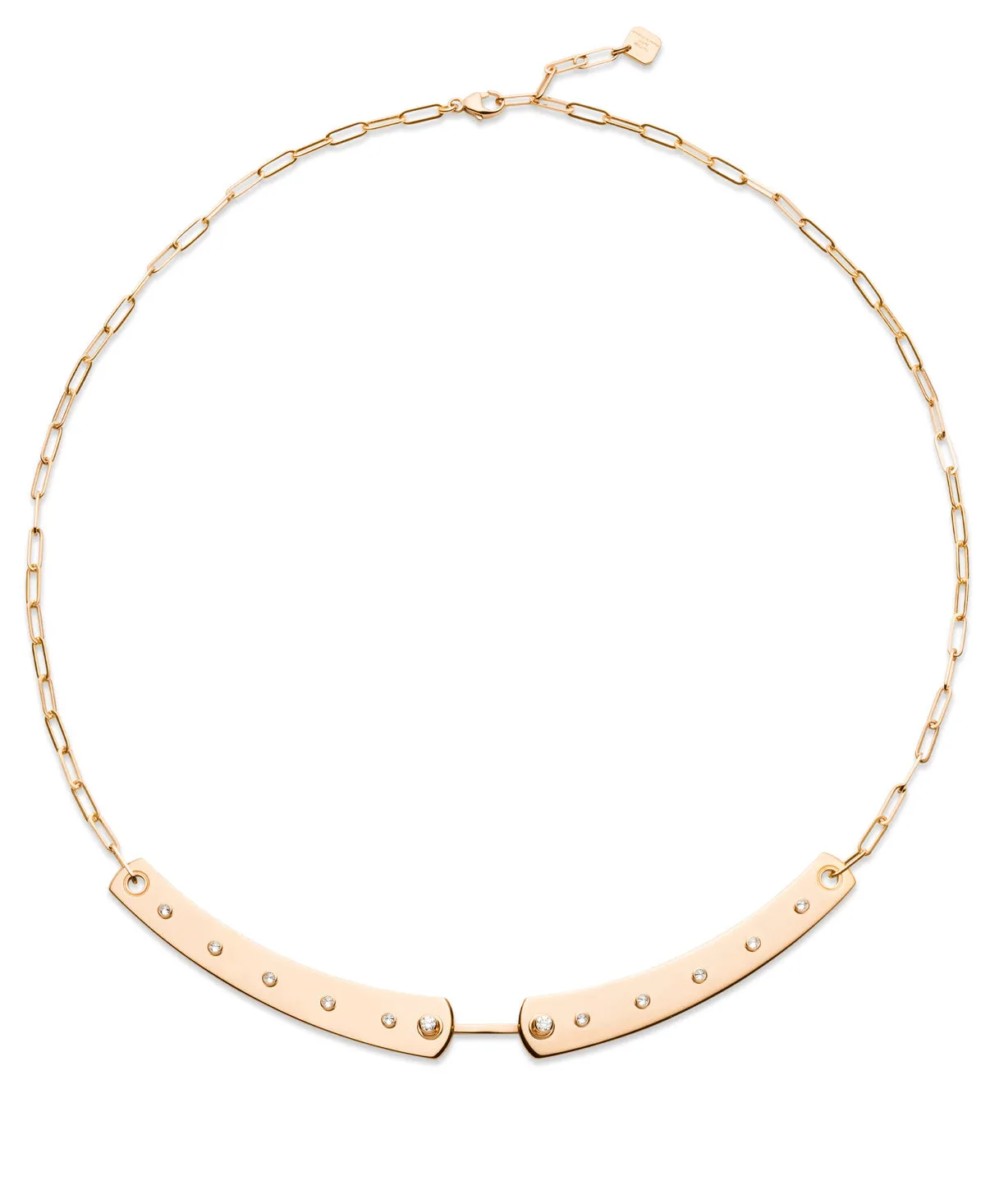 'Brunch in NY' Paperclip Chain Necklace