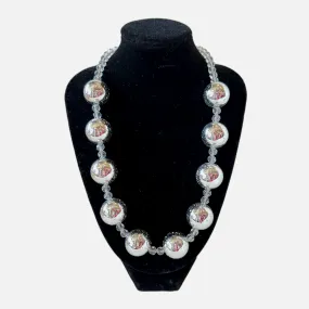 Champagne & Ice Beaded Necklace (153)