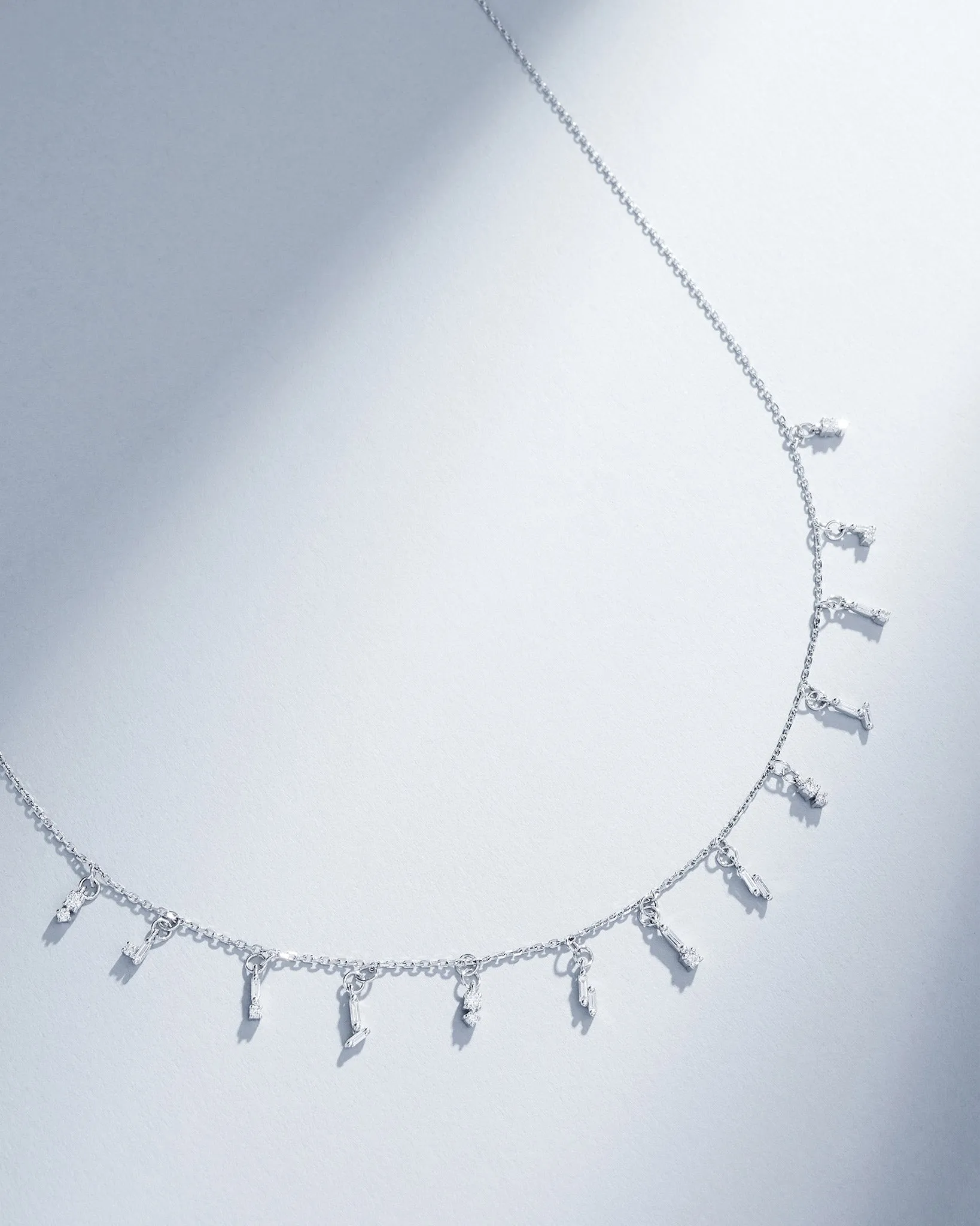 Classic Diamond Drop Necklace