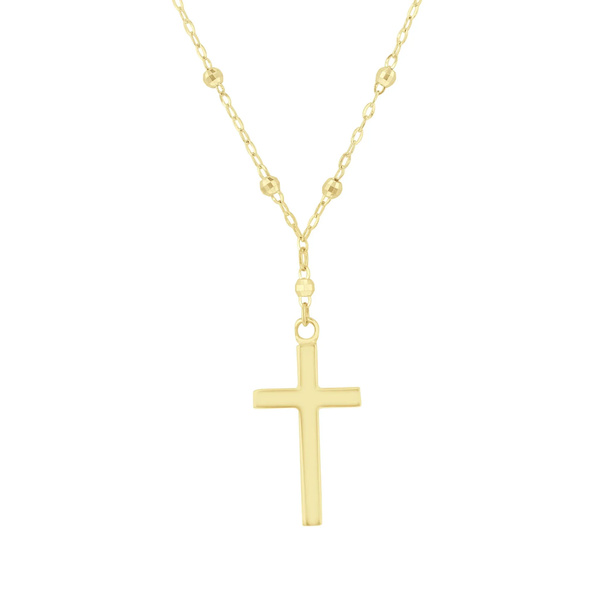 Classic Polished Cross Necklace