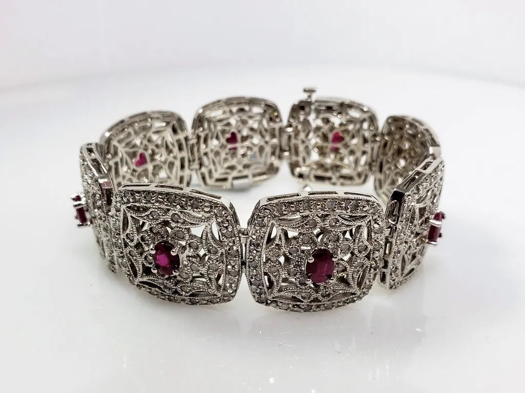 Diamond & Ruby Bracelet