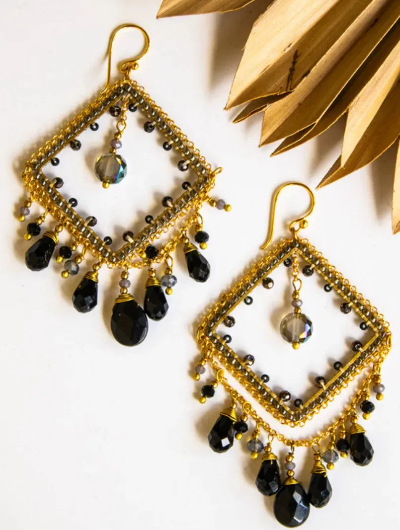 Diamond Daze Crystal Earrings by Bali Queen