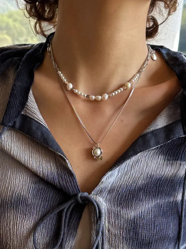 Double Layered Necklaces Accessories