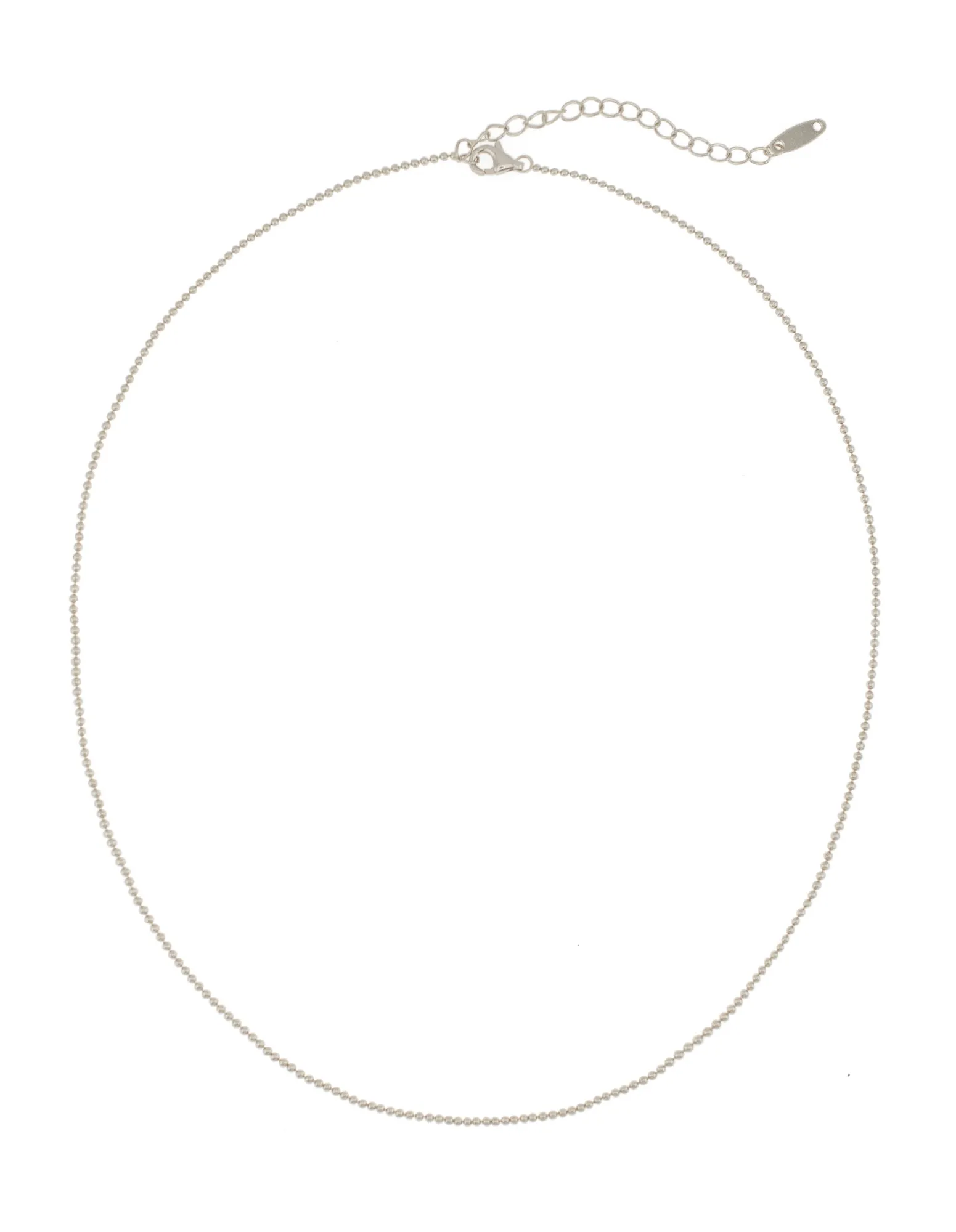 Elly Lou Classic Ball Chain- Silver