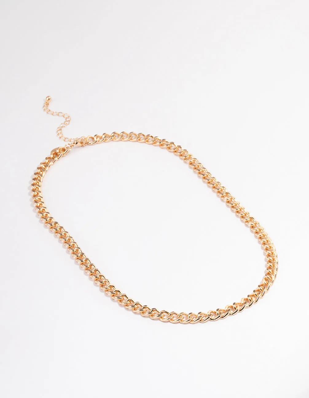 Gold Classic Curb Chain Necklace