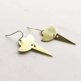 Gold Spike Minimalist Earrings