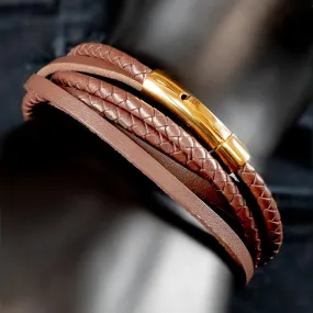 Horacio Multi-Layered Cowhide Bracelet