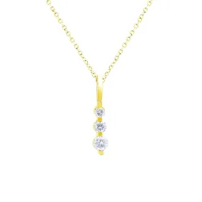 Journey Diamond Necklace 1/4ct