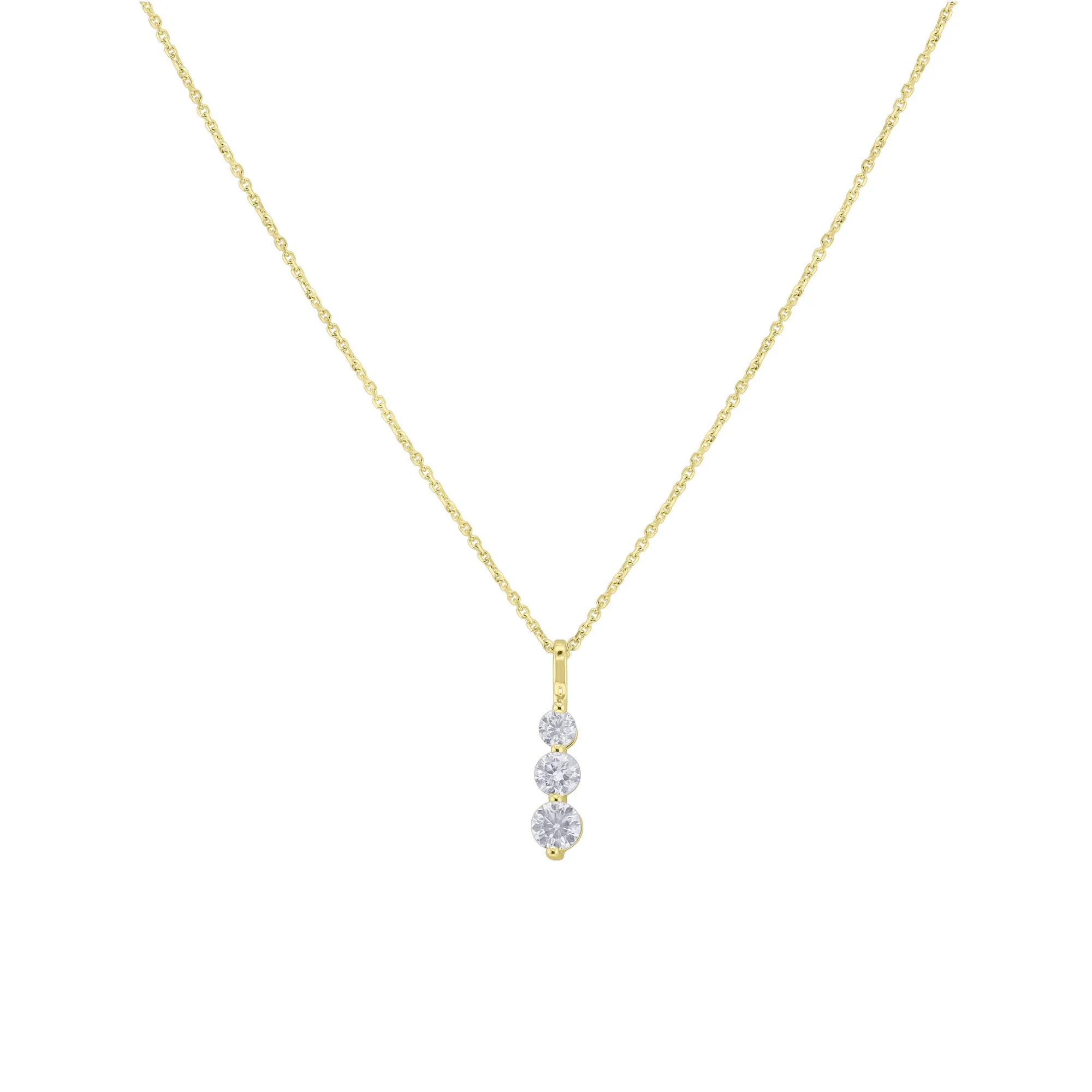 Journey Diamond Necklace 1ct