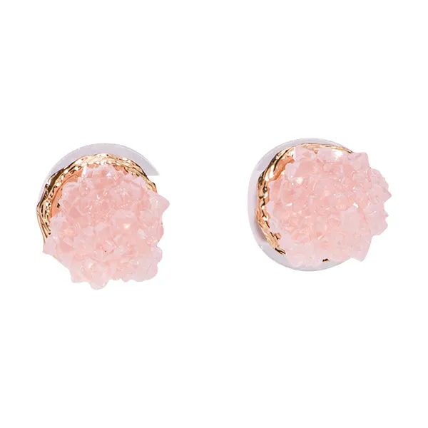 Kayla Druzy Ball Stud Earrings