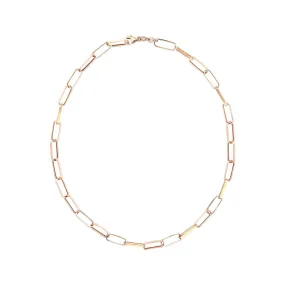 Large Rectangle Chain Necklace