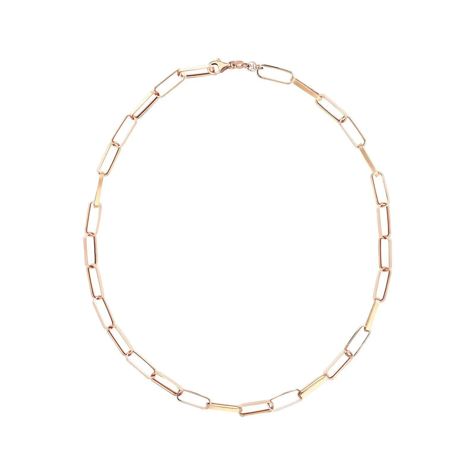 Large Rectangle Chain Necklace