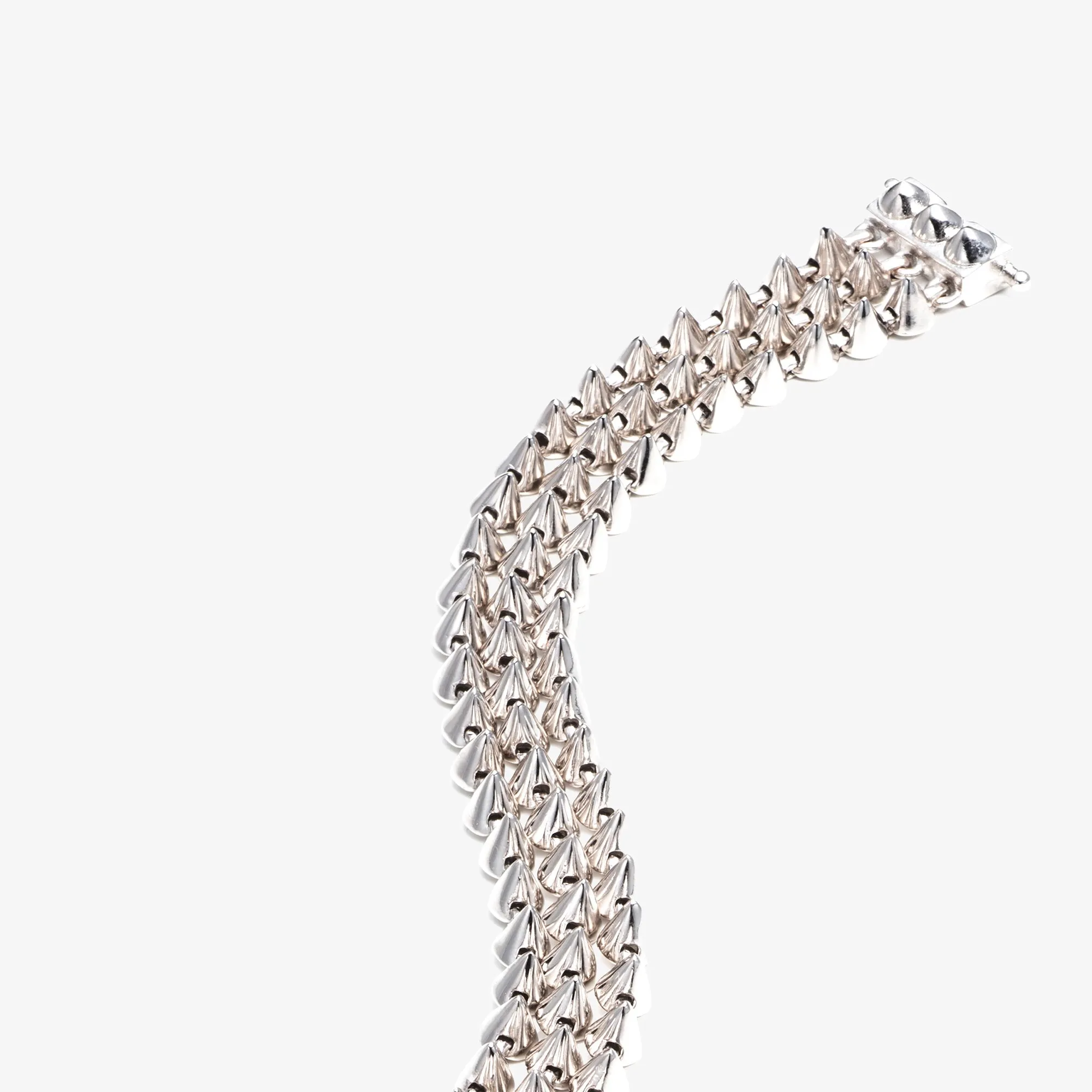 LAYERED CONE TENNIS BRACELET