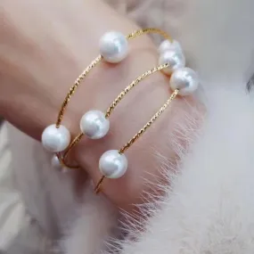 Layered pearl bracelet