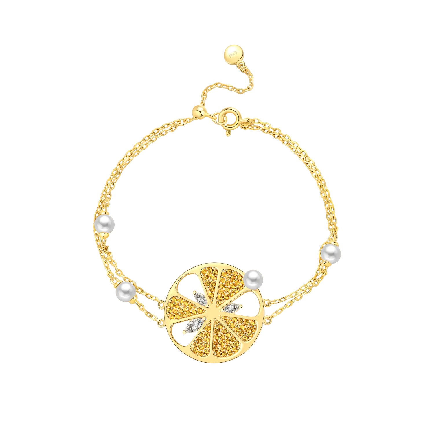 Lemon Layered Bracelet