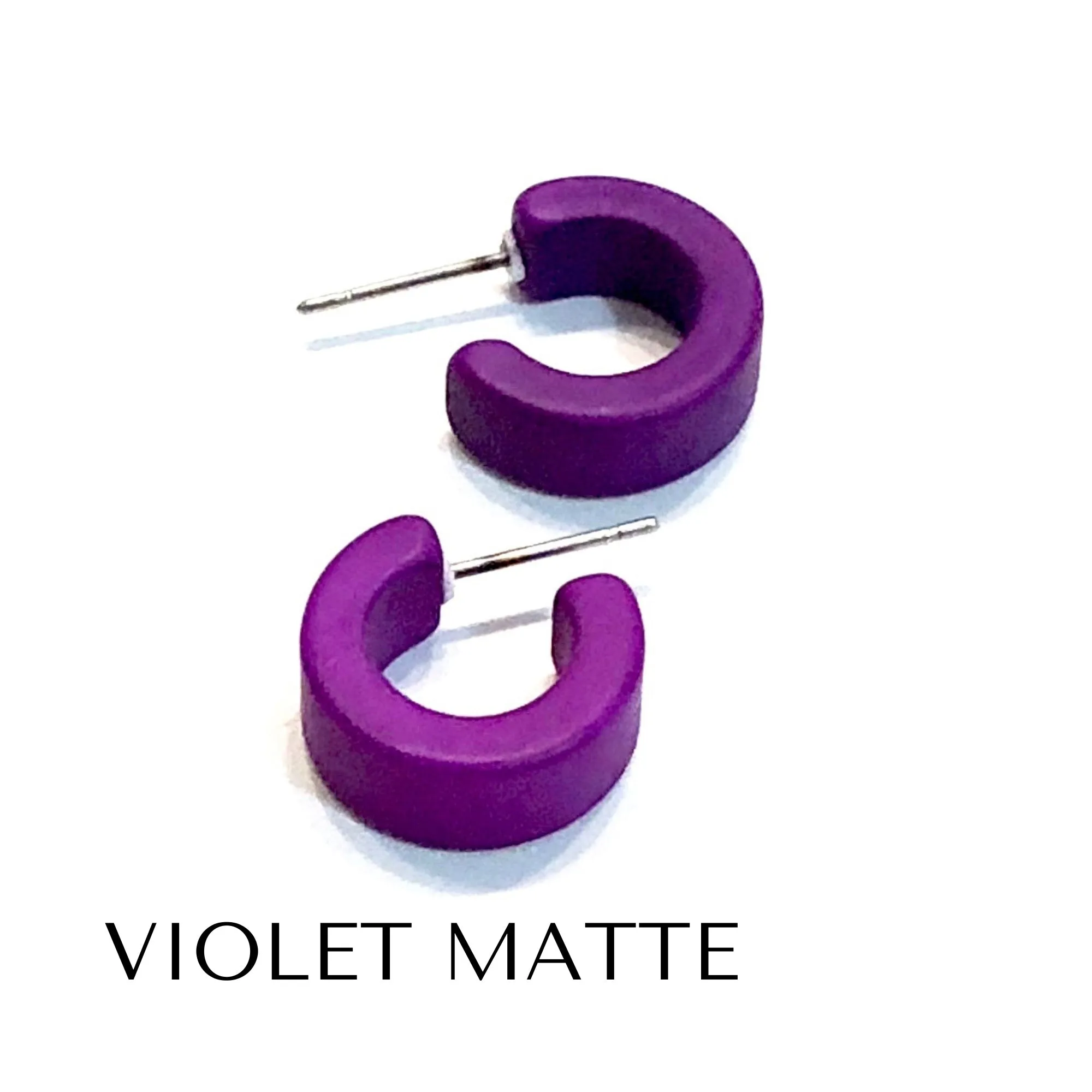 Matte Mini Hugger Hoop Earrings