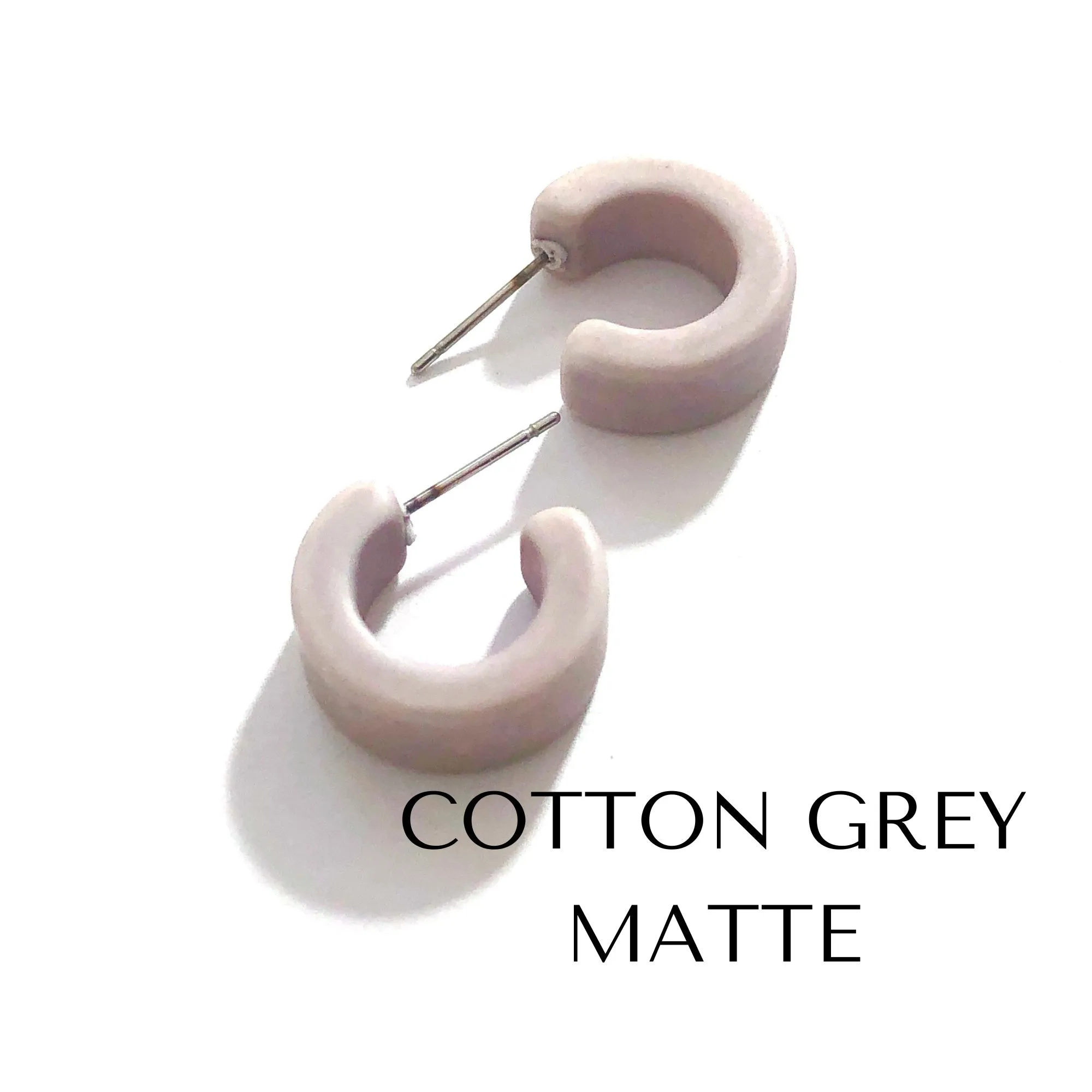 Matte Mini Hugger Hoop Earrings