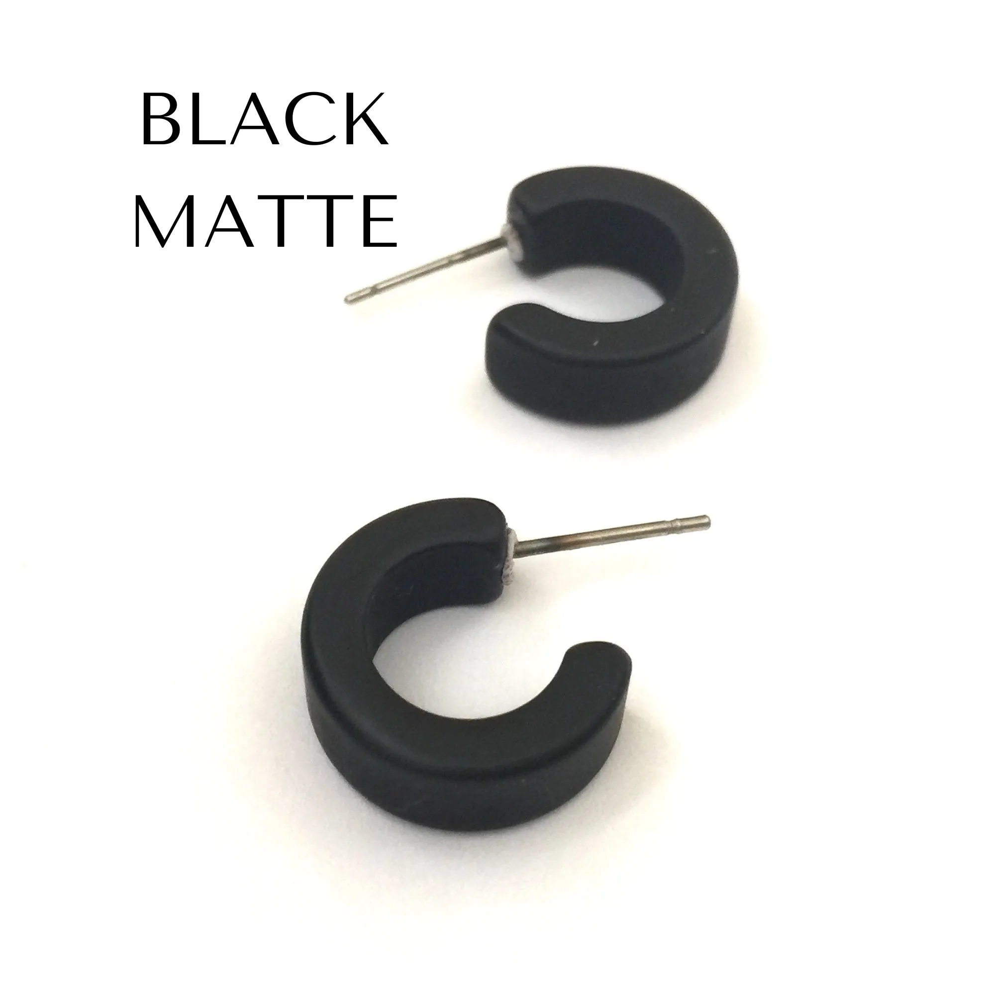 Matte Mini Hugger Hoop Earrings