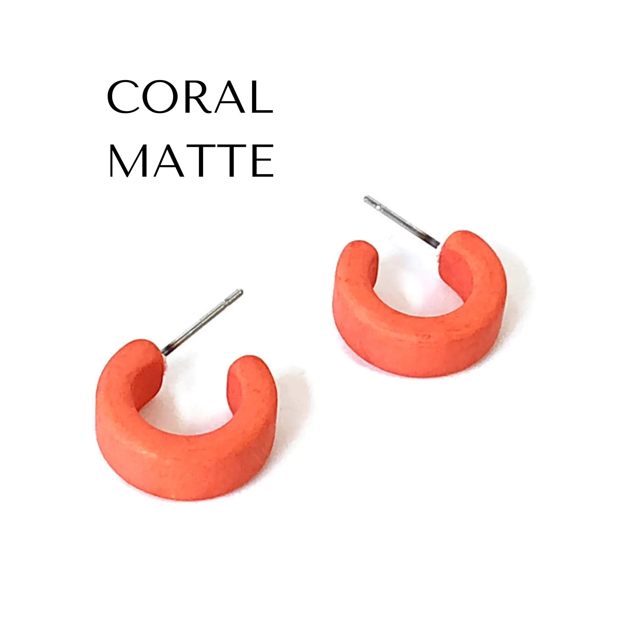 Matte Mini Hugger Hoop Earrings