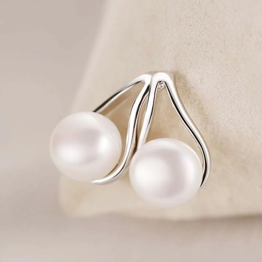 Mia X - 925 Sterling Silver Freshwater Pearl Set