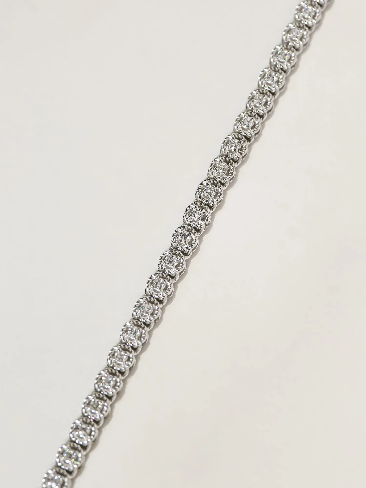 Minerva 1.70 ct TDW Lab Diamond Strand Tennis Necklace