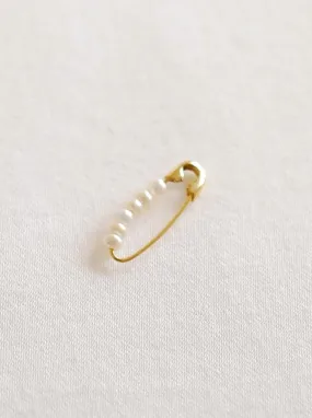 Mini Friendship Safety Pin - Pearl