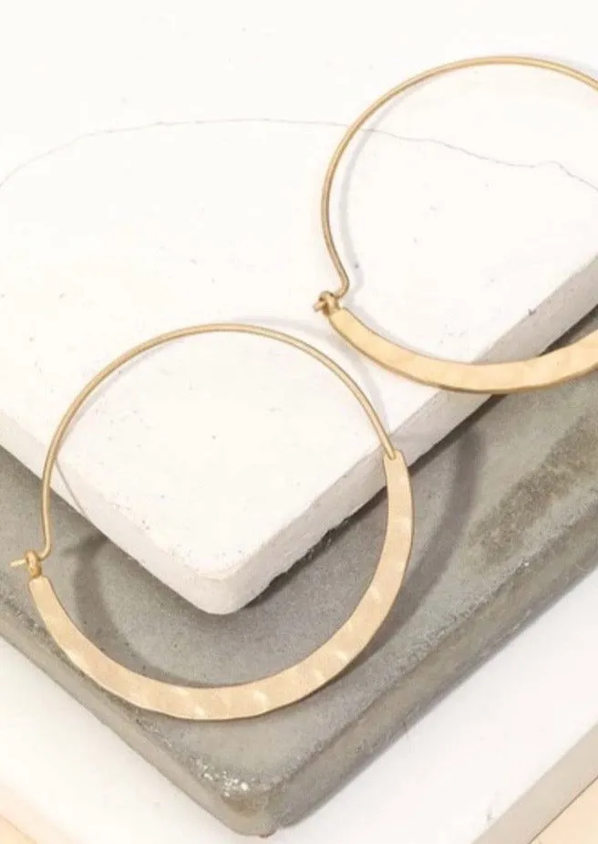 Minimalist Gold Hoop Earrings