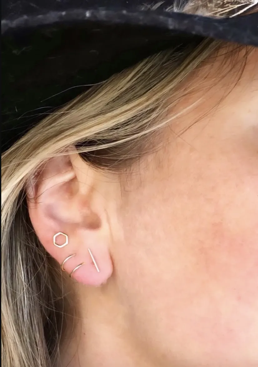 Minimalist Spiral Earrings