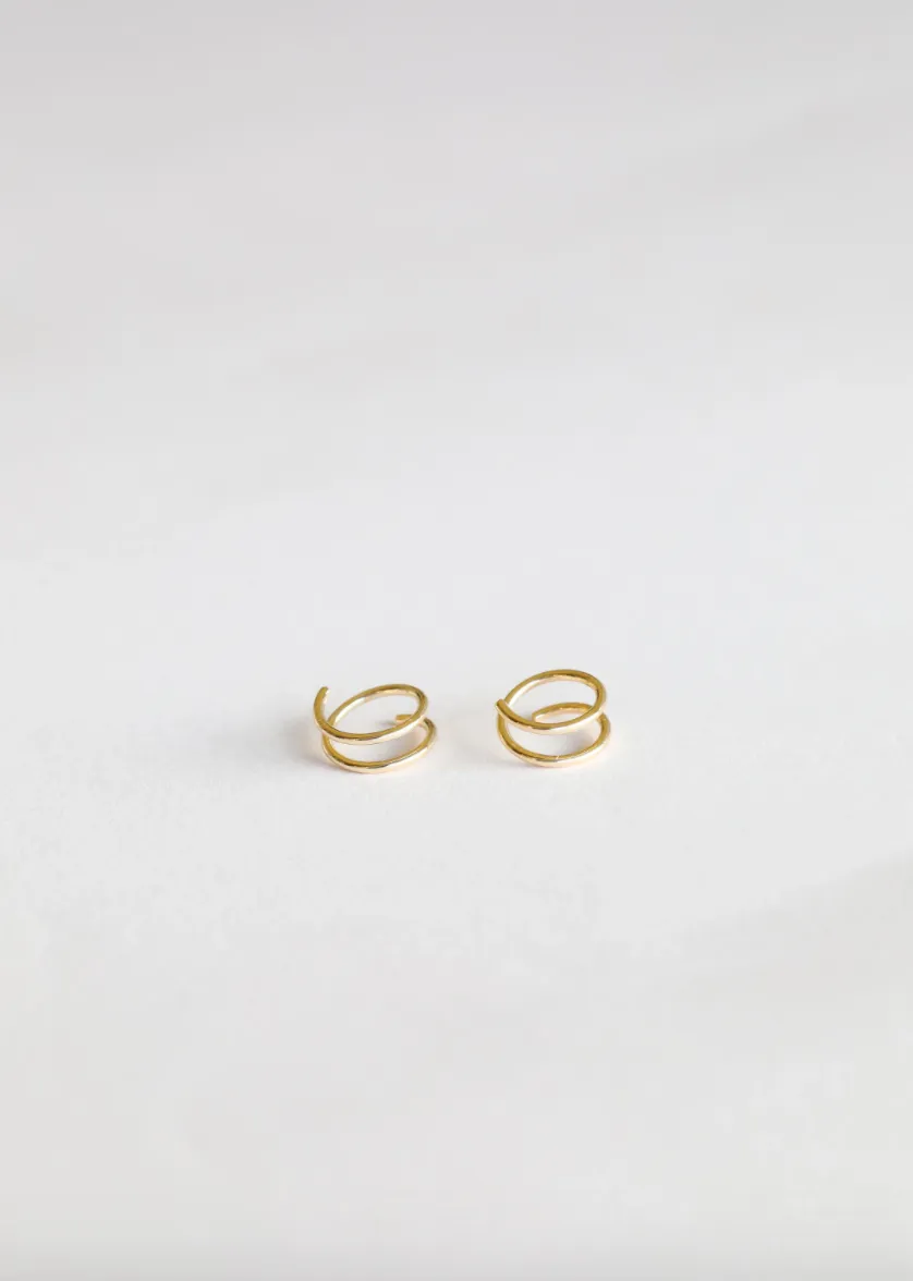 Minimalist Spiral Earrings