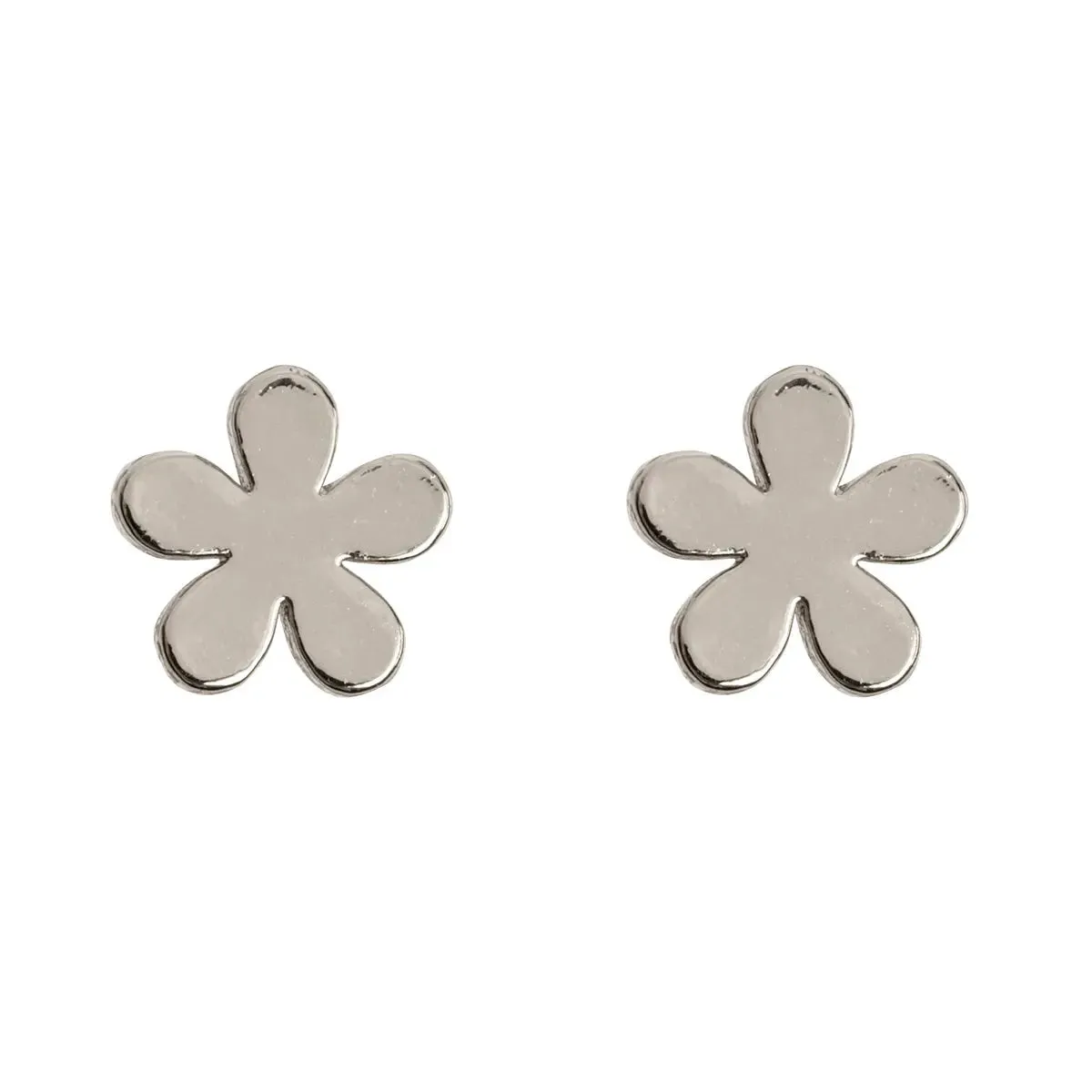 Minimalistic flower stud earrings