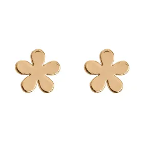 Minimalistic flower stud earrings