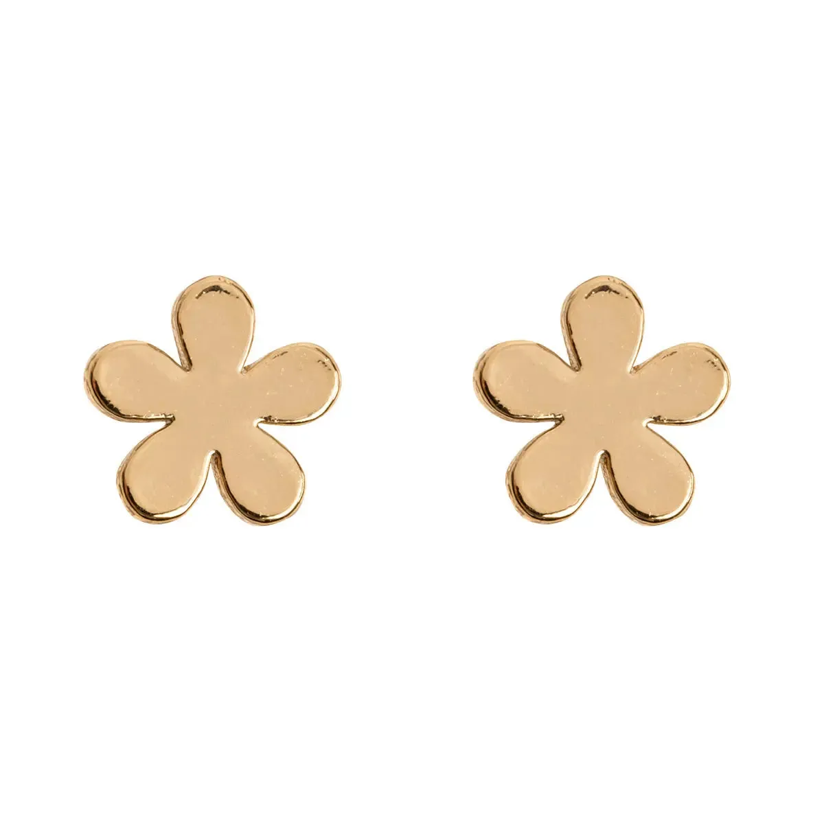 Minimalistic flower stud earrings