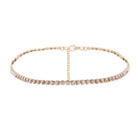 Necklaces - Diamond Gold Choker