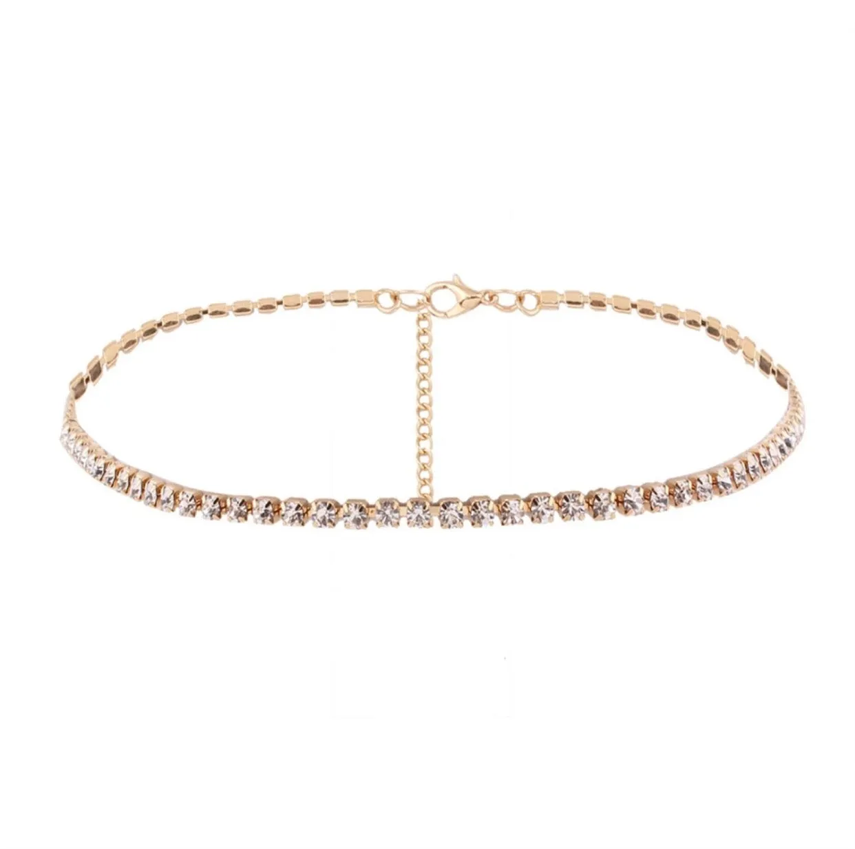 Necklaces - Diamond Gold Choker