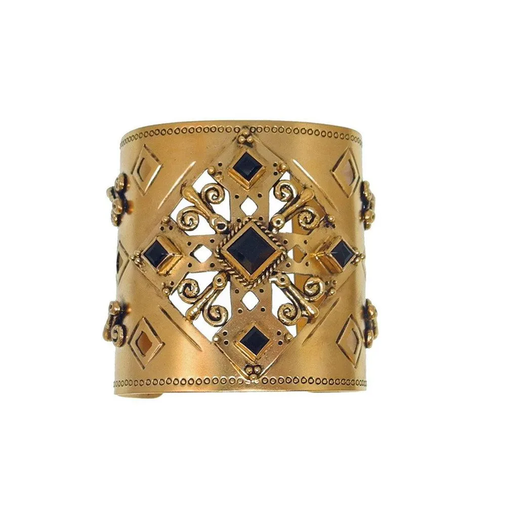 Paloma Cross Cuff Gold