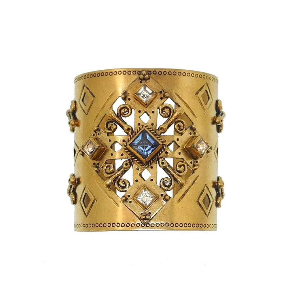 Paloma Cross Cuff Gold