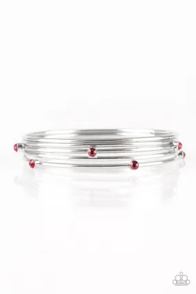 Paparazzi Bracelet ~ Delicate Decadence - Red