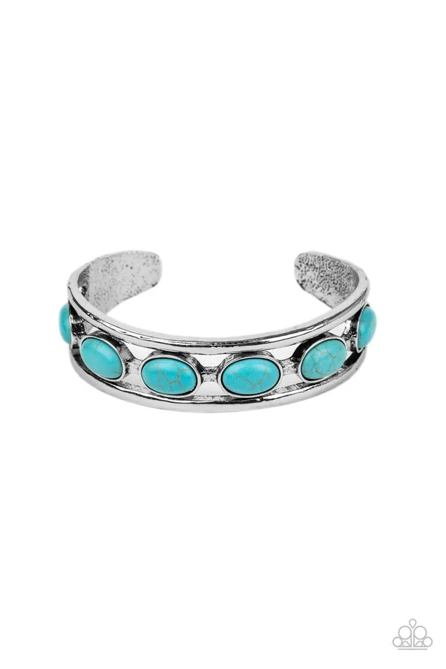 Paparazzi Bracelet ~ River Rock Canyons - Blue