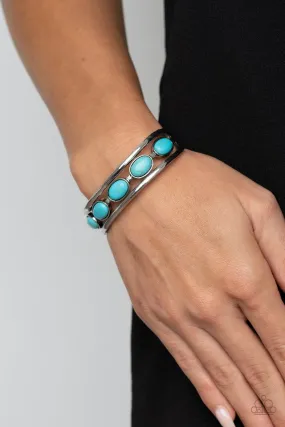 Paparazzi Bracelet ~ River Rock Canyons - Blue