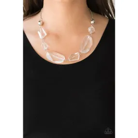 Paparazzi Luminous Luminary - White Necklaces