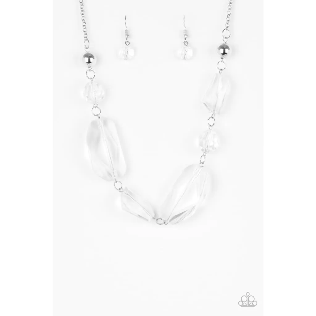 Paparazzi Luminous Luminary - White Necklaces